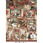 SL Card making pad for creating 12 cards Cottage Christmas nr.41 - 14 Sheets