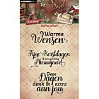 SL Clear stamps Warme Wensen Cottage Christmas nr.959