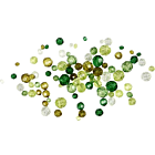 CC Plastic Facet Kralenmix 4-12 mm Groene Harmonie 170 stuks