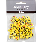 CC Klei Kralen Emoji 10 mm 60 stuks