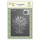 Lisa Horton Crafts  Embossing Folder 5"X7" -Arty Daisy