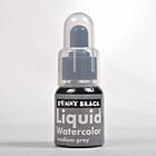 Penny Black Liquid Watercolor Ink Medium GrAy
