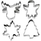 CC Uitsteekvormen Kerstboom, Engel, Rendier, Sneeuwvlok, H: 8 cm