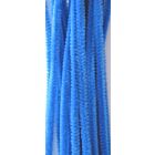 Chenille blauw 6mm x 30cm 20st