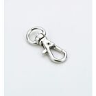 Sleutelhanger Hook & clasp, Platinum 33mm