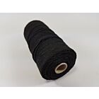 Katoen MacramÃ© touw spoel nr 16  +/- 1,5mm 100grs - zwart +/- 110mtr