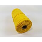 Katoen MacramÃ© touw spoel nr 16  +/- 1,5mm 100grs - geel +/- 110mtr