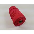 Katoen MacramÃ© touw spoel nr 32  +/- 2mm 100grs - rood +/- 43mtr