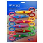 Figuurschaar Westcott 14cm set á 6 stuks assorti motieven