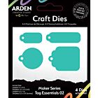 Arden Creative Studio Page Starters Maker Series Craft Die Set Tag Essentials 02 (ACSCD0007)