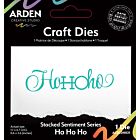 Arden Creative Sentiment Series Craft Die Stacked Ho Ho Ho (ACSCD0021)