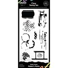 Arden Creative Studio Maker Series 4x8 Inch Clear Stamp Set Maker's Marks (9pcs) (ACSCS0006)