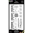 Arden Creative Studio Page Starters Maker Series 4x8 Inch Clear Stamp Set Postmarked Adventures (ACSCS0009)