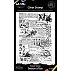 Arden Creative Maker Series 4x6 Inch Background Stamp Season of Joy (ACSCS0014)