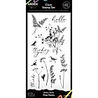 Arden Creative Maker Series 4x8 Inch Clear Stamp Set Fine Ferns (ACSCS0030)