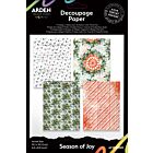 Arden Creative Season of Joy 6x8 Inch Decoupage Paper (ACSDP0002)