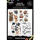 Arden Creative Wicked Woods 6x8 Inch Rub-On Transfer Set by Katie Pertiet (ACSRO0012)