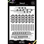 Arden Creative Studio Maker Series 6x8 Inch Stencil This Way (ACSST0011)