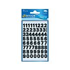 Avery cijferetiket Z-design Home pakje a 2 vel watervast zwart Cijfers 9,5mm zwart