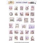 Berries Beauties - Collage Art - Push Out Postage Stamp - Lovely Lilacs