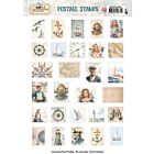 Berries Beauties - Collage Art - Push Out Postage Stamp - Nautical Breeze