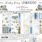 Craft 'O Clock Baby Boy Universe  8x8 Inch Paper Set (CC-C84-BBU-09)