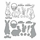 Spelbinders Spring Bunnies Press Plate & Die Set 