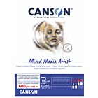 Blok Canson Mixed Media Artist 15 vel A4 600gr