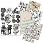 Ciao Bella Typographic A5 Rice Paper Mixed (8pcs) (CBRS037)