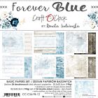 Craft O' Clock FOREVER BLUE - set of BASIC papers 20,3x20,3cm