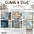Craft O' Clock CLANG & DIRT - set of BASIC papers 20,3x20,3cm