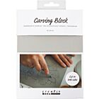 CC Linoleumplaat Rubber 15 x 20cm Lichtgrijs