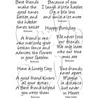 Card-io Good Friends A6 Sentiments Clear Stamp Set