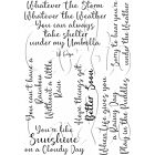 Card-io Whatever the Weather A7 Sentiments Clear Stamp Set
