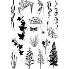 Card-io Wildflower Woods A6 Combinations Clear Stamp Set