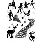 Card-io Winter Trail Clear Stamp Set A6 Combinations Clear Stamp Set