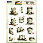 3D Cutting Sheet - Berries Beauties - Cute Animals - Frogs