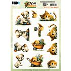 3D Cutting Sheet - Berries Beauties - Cute Animals - Garden Friends