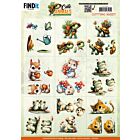 Cutting Sheet - Berries Beauties - Cute Animals - Mini