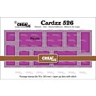 Crealies Cardzz Stansen Postzegelframe Slimline Nicole (CLCZ526)