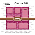 Crealies Cardzz Stansen Postzegelframe Jette (CLCZ551)