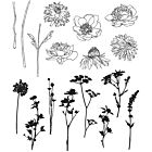 Tim Holtz Cling Stamps Mini Bouquet