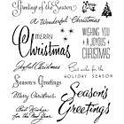 Tim Holtz Cling Stamps 7"X8.5" Christmastime #3