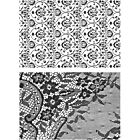 Tim Holtz Cling Stamps 7"X8.5" Ornate & Lace