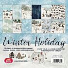 Craft&You Winter Holiday Big Paper Set 12x12 12 vel