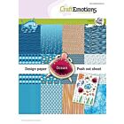CraftEmotions Design Ocean 12 vel + push out vel - A5 Carla Creaties A5 12+1 