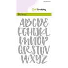 CraftEmotions Die alfabet handlettering hoofdletters Card 10,5x14,8cm