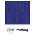 CraftEmotions linnenkarton 10 vel saffierblauw LHC-56 A4 250gr
