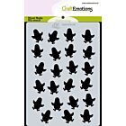 CraftEmotions Mask stencil achtergrond penguins A6 Carla Creaties 