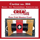 Crealies Cardzz Gate fold shutter 10 x 10 cm 